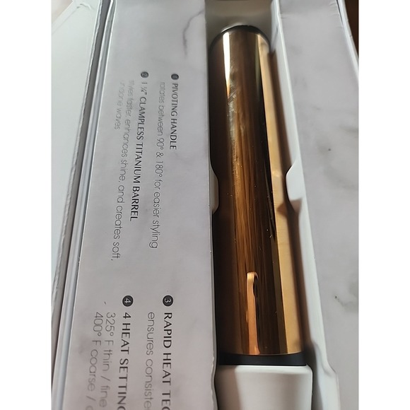 NEW! Kristin Ess Soft Wave Pivoting Wand Curling Iron - 1 1/4" New In Box - Picture 5 of 7
